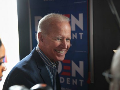 IOWA CITY, IOWA – MAY 01: Democratic presidential candidate and former vice president Jo