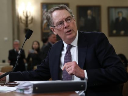 WASHINGTON, DC - FEBRUARY 27: U.S. Trade Representative Robert Lighthizer testifies during a House Ways and Means Committee hearing on February 27, 2019 in Washington, DC. The committee heard testimony regarding U.S.- China trade. (Photo by Mark Wilson/Getty Images)