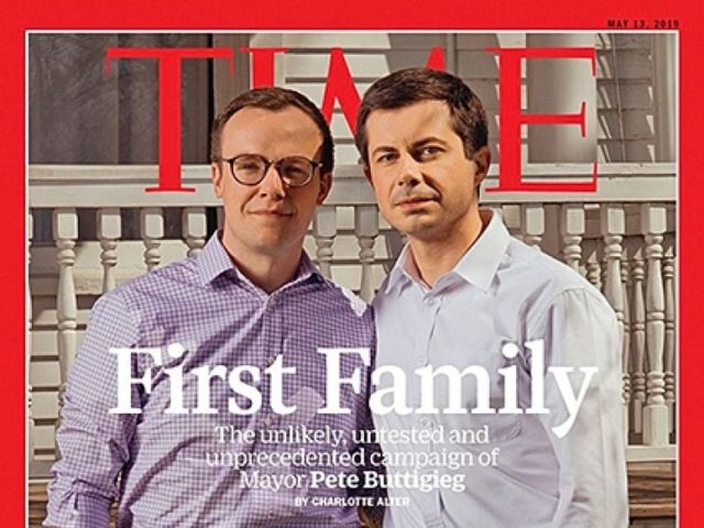 Mayor Pete Buttigieg celebrated his TIME magazine cover on Thursday, telling supporters in