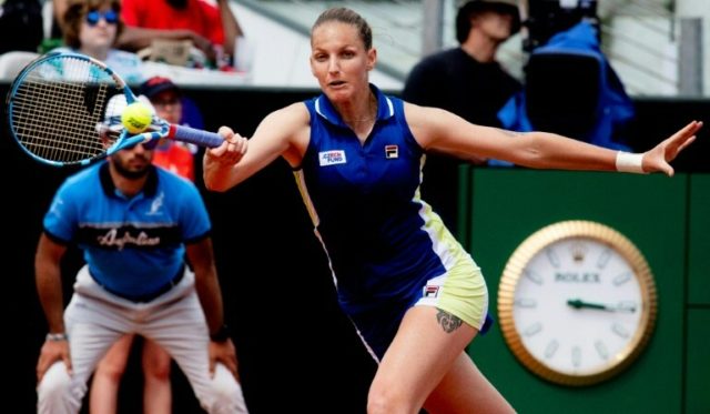 Umpire-chair smashing Pliskova set for Sakkari rematch in Rome