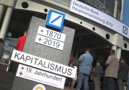 Deutsche Bank chiefs struggle to convince disappointed shareholders