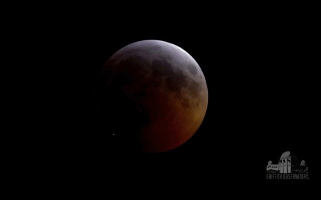 Lunar Eclipse Impact This image from video provided by Griffith Observatory in Los Angeles shows an impact flash on the moon, bottom left, during the lunar eclipse which started on Sunday evening, Jan. 20, 2019. On Tuesday, April 30, 2019, scientists reported the meteoroid hit the moon at 38,000 mph (61,000 kph), carving out a crater nearly 50 miles (15 meters) across. It was the first impact flash ever observed during a lunar eclipse. (Griffith Observatory via AP) The Associated Press