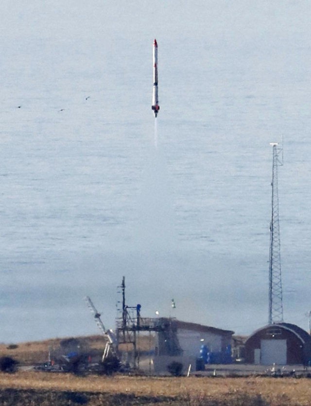 Japan Rocket The unmanned MOMO 3 rocket lifts off in Taiki, Hokkaido, northern Japan, Saturday, May 4, 2019. A Japanese aerospace startup funded by a former internet maverick has successfully launched the small rocket into space. (Kyodo News via AP) The Associated Press