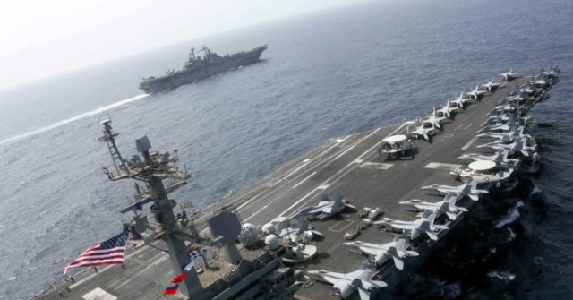 U.S. Aircraft Carrier Joins B-52 for Middle East Strike Exercise