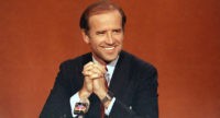 Sen. Joe Biden (D-Del.) is shown on NBC's "Face the Nation," in Washington, April 29, 1984. (AP Photo)