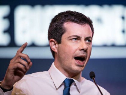 COLUMBIA, SC - JUNE 22: Democratic presidential candidate South Bend, Indiana Mayor Pete Buttigieg addresses the crowd at the 2019 South Carolina Democratic Party State Convention on June 22, 2019 in Columbia, South Carolina. Democratic presidential hopefuls are converging on South Carolina this weekend for a host of events where …