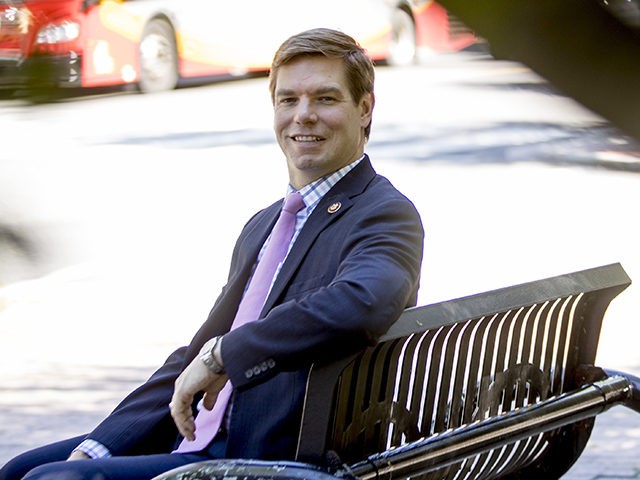 Democratic presidential candidate Rep. Eric Swalwell, D-Calif., poses for a portrait on Capitol Hill in Washington, Tuesday, June 11, 2019. (AP Photo/Andrew Harnik)