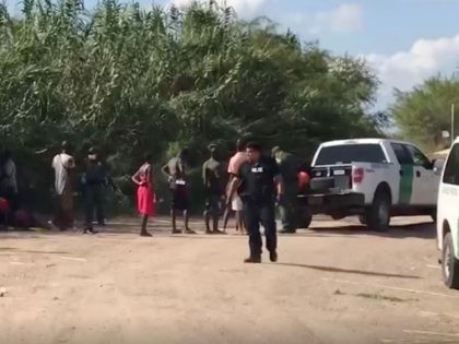 Del Rio Sector Border Patrol agents apprehend a group of 34 African migrants near Eagle Pass, Texas. (Photo: U.S. Border Patrol/Del Rio Sector)