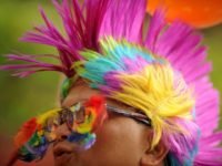 An LGBT pride activist