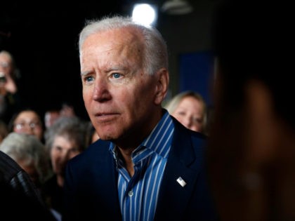 In this May 1, 2019, photo, former Vice President and Democratic presidential candidate Joe Biden greets audience members during a rally in Iowa City, Iowa. Biden’s candidacy didn’t scare off any of his rivals, who lined up one after another in a race they believed was truly up for grabs. …