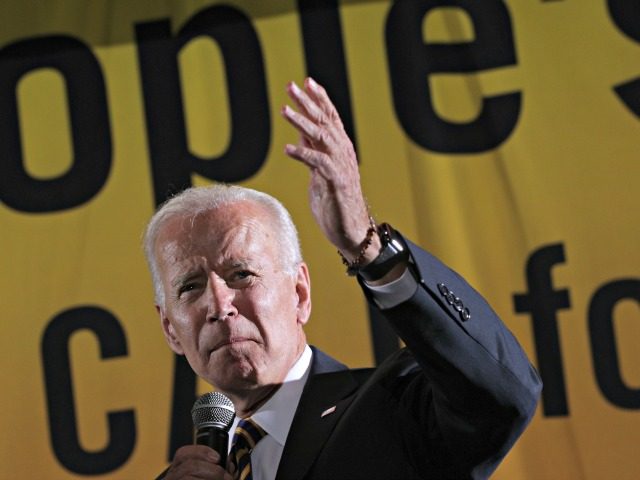 WASHINGTON, DC - JUNE 17: Democratic U.S. presidential hopeful and former Vice President Joe Biden addresses the Moral Action Congress of the Poor People's Campaign June 17, 2019 at Trinity Washington University in Washington, DC. The Campaign held the event to focus on issues like “voting rights, health care, housing, …