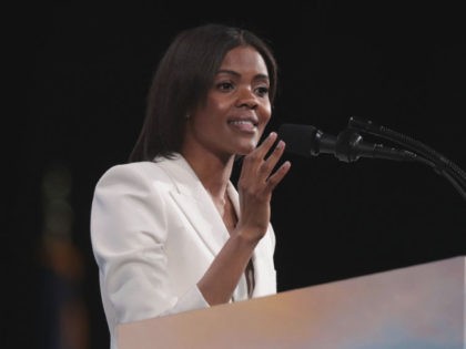 APRIL 26: Activist Candace Owens speaks to guests during the NRA-ILA Leadership Forum at t