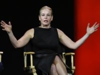 LAS VEGAS, NV - JANUARY 06: Comedian and television host Chelsea Handler speaks during a keynote address by Netflix CEO Reed Hastings at CES 2016 at The Venetian Las Vegas on January 6, 2016 in Las Vegas, Nevada. CES, the world's largest annual consumer technology trade show, runs through January …