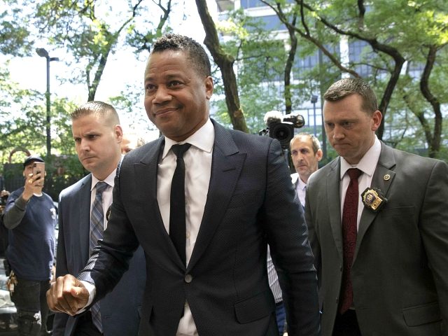 Actor Cuba Gooding Jr. arrives at the New York Police Department's Special Victim&#03