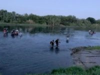 Large group of mostly Haitian migrants cross Rio Grande near Del Rio, Texas. (Photo: U.S. Border Patrol/Del Rio Sector)