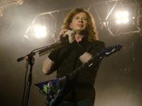 CHICAGO, IL - FEBRUARY 10: Dave Mustaine of Megadeth performs at the Aragon Ballroom on February 10, 2012 in Chicago, Illinois. (Photo by Daniel Boczarski/Getty Images)