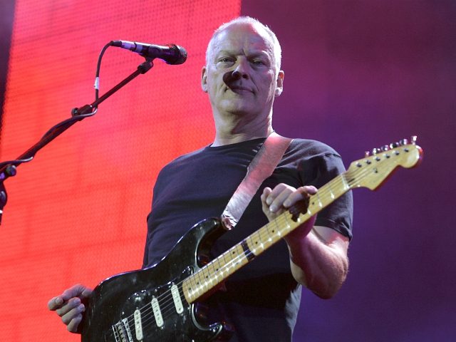 LONDON - JULY 02: Dave Gilmour of Pink Floyd performs on stage at "Live 8 London&quot