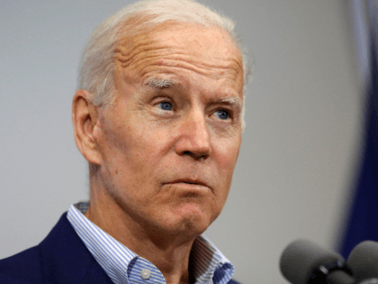 Former vice president and 2020 Democratic presidential candidate Joe Biden speaks during a