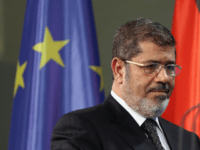 Egyptian President Mohamed Mursi arrives to speak to the media with German Chancellor Angela Merkel (not pictured) following talks at the Chancellery on January 30, 2013 in Berlin, Germany. Mursi has come to Berlin despite the ongoing violent protests in recent days in cities across Egypt that have left at …