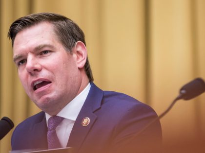 WASHINGTON, DC - JUNE 19: Rep. Eric Swalwell (D-CA) speaks during a hearing on slavery reparations held by the House Judiciary Subcommittee on the Constitution, Civil Rights and Civil Liberties on June 19, 2019 in Washington, DC. The subcommittee debated the H.R. 40 bill, which proposes a commission be formed …
