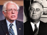Franklin D. Roosevelt, Bernie Sanders - collage.