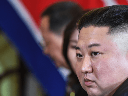 North Korea's leader Kim Jong Un listens during a bilateral meeting with US President Donald Trump (not pictured) at the second US-North Korea summit at the Sofitel Legend Metropole hotel in Hanoi on February 28, 2019. (Photo by SAUL LOEB / AFP) (Photo credit should read SAUL LOEB/AFP/Getty Images)