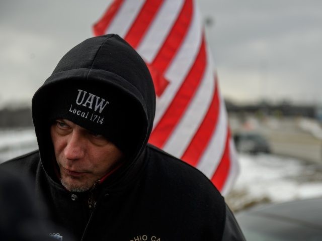 LORDSTOWN, OH - MARCH 06: Dave Green, president of UAW Local 1112, talks to the media outside the GM Lordstown plant on March 6, 2019 in Lordstown, Ohio. The sprawling facility was idled today after more than 50 years producing cars and other vehicles, falling victim to changing U.S. auto …