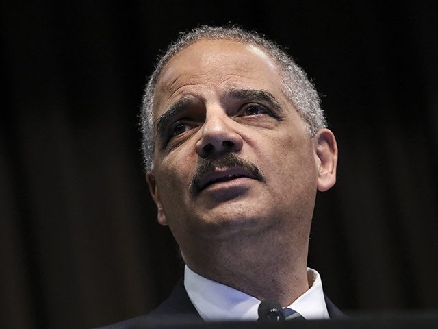 NEW YORK, NY - APRIL 3: Former U.S. Attorney General Eric Holder speaks at the National Action Network's annual convention, April 3, 2019 in New York City. A dozen 2020 Democratic presidential candidates will speak at the organization's convention this week. Founded by Rev. Al Sharpton in 1991, the National …