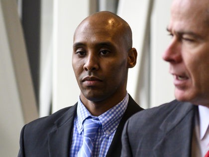 MINNEAPOLIS, MN - APRIL 30: Former Minneapolis police officer Mohamed Noor (L) and his attorney Thomas Plunkett leave the Hennepin County Government Center on the second day of jury deliberation on April 30, 2019 in Minneapolis, Minnesota. Noor is charged with second-degree intentional murder, third-degree murder and second-degree manslaughter in …