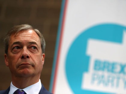 COVENTRY, ENGLAND - APRIL 12: Nigel Farage during the launch of the Brexit Party at BG Penny & Co on April 12, 2019 in Coventry, England. Former UKIP leader Nigel Farage has launched the Brexit Party ahead of the European Parliamentary elections, which will take place in May. The launch …