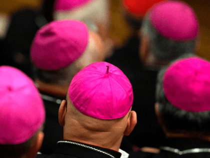 Bishops attend the opening session of the Italian Bishops' Conference (CEI) at the Vatican on May 20, 2019. (Photo by Tiziana FABI / AFP) (Photo credit should read TIZIANA FABI/AFP/Getty Images)