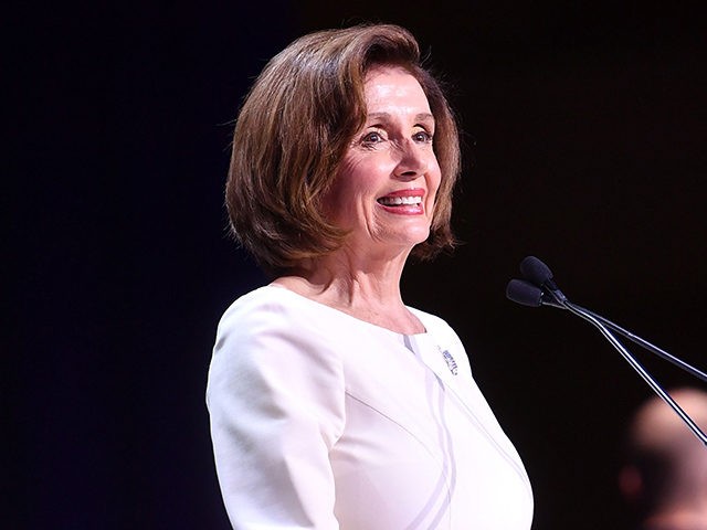 US Speaker of the House Nancy Pelosi speaks during the the 2019 California Democratic Part