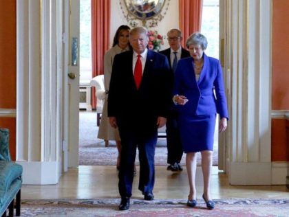 LONDON, ENGLAND - JUNE 04: Prime Minister Theresa May, husband Philip May, US President D