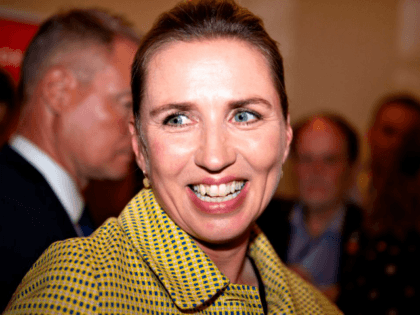 Opposition leader Mette Frederiksen of The Danish Social Democrats after the election results at Christiansborg Castle in Copenhagen early June 6, 2019, during the country's parliamentary elections. - The likely future prime minister of Denmark, Mette Frederiksen, embodies the new Danish Social Democratic model, with a new-found focus on restrictive …