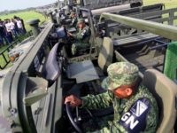 Mexican National Guard troops form a border barrier to stop Central American migrants from illegally entering the U.S. (Photo: ALFREDO ESTRELLA/AFP/Getty Images)