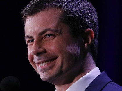 MIAMI, FL - JUNE 21: Democratic presidential candidate and South Bend, Indiana Mayor Pete Buttigieg speaks at the Democratic presidential candidates NALEO Candidate Forum on June 21, 2019 in Miami, Florida. (Photo by Joe Skipper/Getty Images)