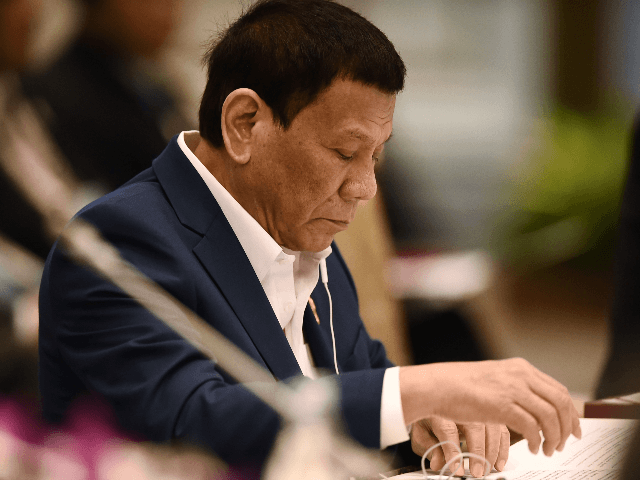 Philippines' President Rodrigo Duterte attends the plenary session of the 34th Association