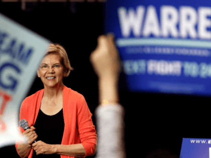Senator of Massachusetts (D) and Democratic Presidential hopeful Elizabeth Warren smiles as she speaks during a town hall meeting at Florida International University in Miami, Florida on June 25, 2019. (Photo by RHONA WISE / AFP) (Photo credit should read RHONA WISE/AFP/Getty Images)
