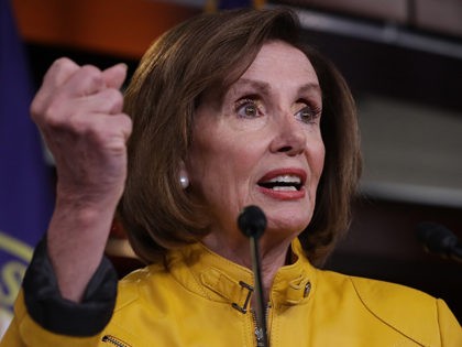 WASHINGTON, DC - JUNE 13: Speaker of the House Nancy Pelosi (D-CA) holds her weekly news conference at the U.S. Capitol June 13, 2019 in Washington, DC. Pelosi reiterated her belief that President Donald Trump engaged in a criminal cover-up and said that the president's remarks that he would accept …