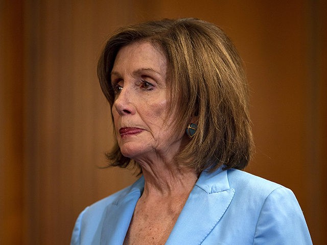 WASHINGTON, DC - JUNE 26: U.S. House Speaker Nancy Pelosi (D-CA) attends a press conference on passing the America's Elections Act on June 26, 2019 in Washington, DC. The SAFE Act bill includes reforms to safeguard voting systems and modernize election infrastructure in an effort to lower the likelihood of …