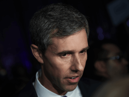 MIAMI, FLORIDA - JUNE 26: former Texas congressman Beto O'Rourke speaks to the media in the spin room after the first night of the Democratic presidential debate on June 26, 2019 in Miami, Florida. A field of 20 Democratic presidential candidates was split into two groups of 10 for the …