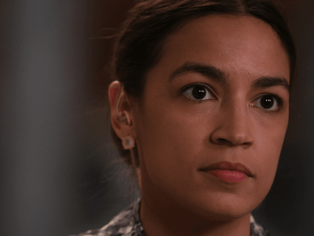 U.S. Rep. Alexandria Ocasio-Cortez (D-NY) is interviewed for TV June 27, 2019 at the U.S.