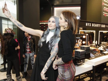 SANTA CLARA, CA - JANUARY 22: Beauty bloggers and customers attend the NYX Professional Makeup Store Valley Fair Grand Opening Ribbon Cutting at Westfield Valley Fair on January 22, 2016 in Santa Clara, California. (Photo by Kimberly White/Getty Images for NYX Cosmetics)