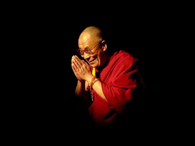 389849 01: Nobel Laureate and exiled spiritual leader of Tibet, His Holiness the 14th Dalai Lama, appears at the University of California Los Angeles (UCLA) to give a public teaching May 26, 2001 in Los Angeles, CA. Declared at age three to be the 14th reincarnated Dalai Lama, he has …