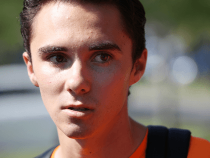 David Hogg joins his fellow students from Marjory Stoneman Douglas High School, where 17 classmates and teachers were killed during a mass shooting, for the National School Walkout on April 20, 2018 in Parkland, Florida. Students from around the nation joined in school walkouts against gun violence on the 19th …