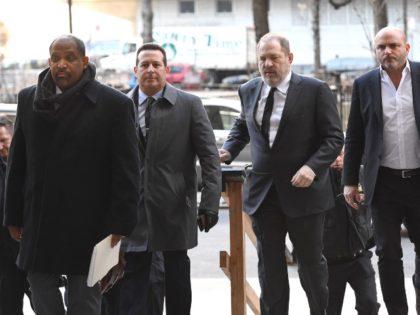 Harvey Weinstein with lawyer Ronald Sullivan