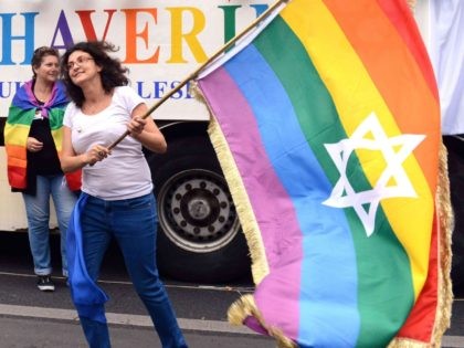Jewish star gay pride (Dominique Faget / AFP / Getty)