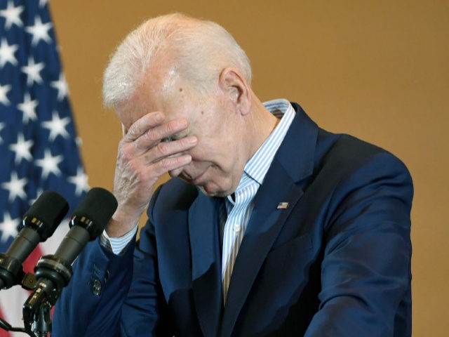 HENDERSON, NV - MAY 07: Democratic presidential candidate and former U.S. Vice President Joe Biden jokes around as he speaks at the International Union of Painters and Allied Trades District Council 16 on May 7, 2019 in Henderson, Nevada. This is Biden's first trip to the battleground state since announcing