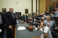 Former White House counsel John Dean arrives for a House Judiciary Committee hearing on the Mueller Report, Monday, June 10, 2019. (AP Photo/Manuel Balce Ceneta)