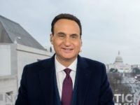 WASHINGTON, DC - JANUARY 20: Jose Diaz-Balart and Maria Celeste Arraras participate in the Telemundo 2017 Presidential Inauguration broadcast at The Newseum on January 20, 2017 in Washington, DC. (Photo by Noam Galai/Getty Images)